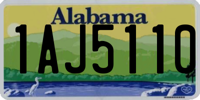 AL license plate 1AJ5110