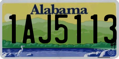 AL license plate 1AJ5113