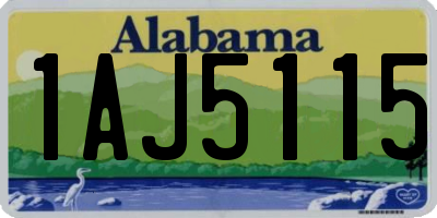 AL license plate 1AJ5115