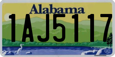 AL license plate 1AJ5117