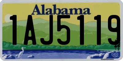 AL license plate 1AJ5119