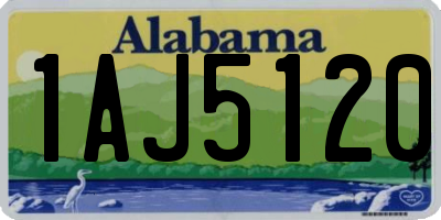 AL license plate 1AJ5120