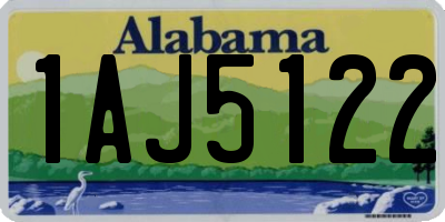 AL license plate 1AJ5122