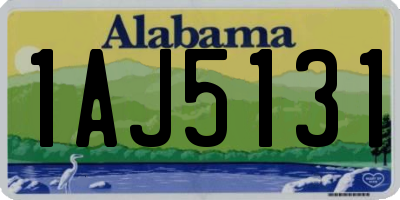 AL license plate 1AJ5131