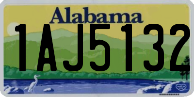 AL license plate 1AJ5132