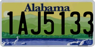 AL license plate 1AJ5133