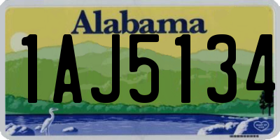 AL license plate 1AJ5134