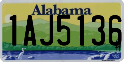 AL license plate 1AJ5136