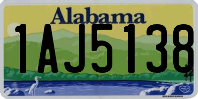 AL license plate 1AJ5138