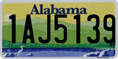 AL license plate 1AJ5139