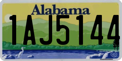 AL license plate 1AJ5144