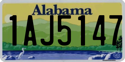 AL license plate 1AJ5147