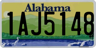 AL license plate 1AJ5148