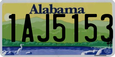 AL license plate 1AJ5153