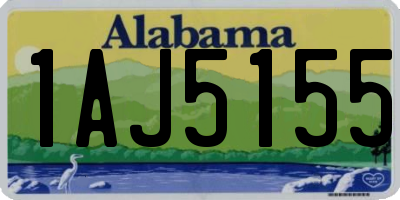 AL license plate 1AJ5155