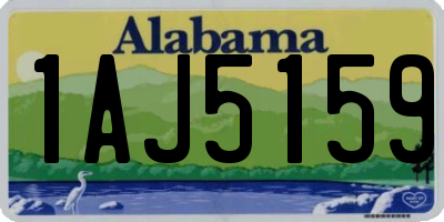 AL license plate 1AJ5159
