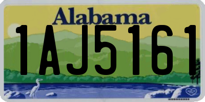 AL license plate 1AJ5161