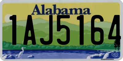 AL license plate 1AJ5164
