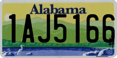 AL license plate 1AJ5166