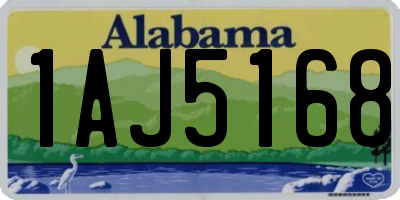 AL license plate 1AJ5168