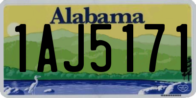 AL license plate 1AJ5171