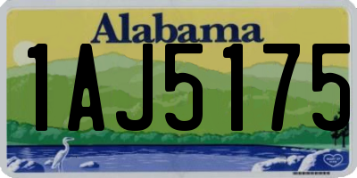 AL license plate 1AJ5175