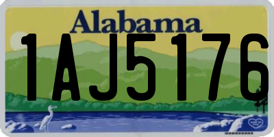 AL license plate 1AJ5176