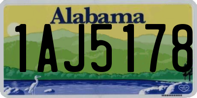 AL license plate 1AJ5178