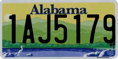 AL license plate 1AJ5179