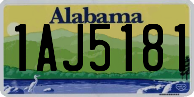 AL license plate 1AJ5181
