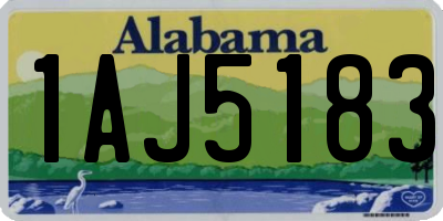 AL license plate 1AJ5183