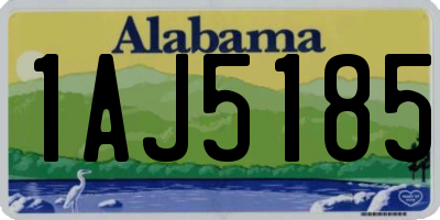 AL license plate 1AJ5185
