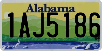AL license plate 1AJ5186