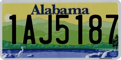 AL license plate 1AJ5187