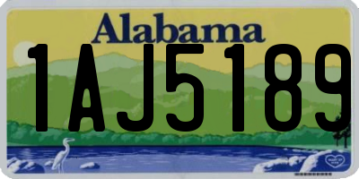 AL license plate 1AJ5189