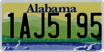 AL license plate 1AJ5195