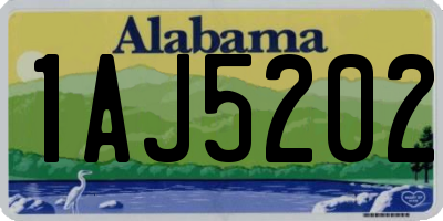AL license plate 1AJ5202