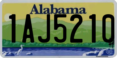 AL license plate 1AJ5210