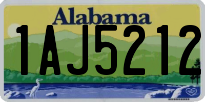 AL license plate 1AJ5212