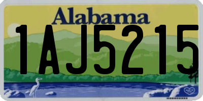 AL license plate 1AJ5215