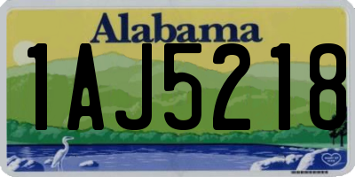AL license plate 1AJ5218