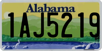 AL license plate 1AJ5219