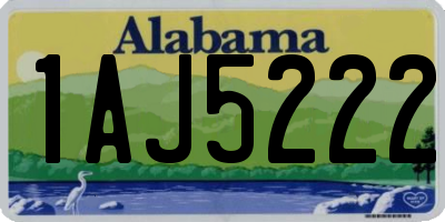 AL license plate 1AJ5222