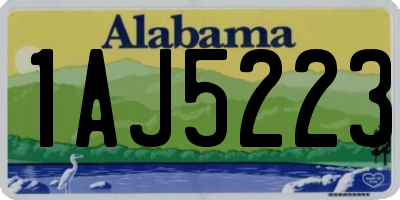 AL license plate 1AJ5223