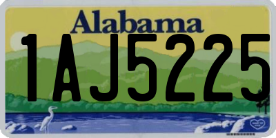AL license plate 1AJ5225