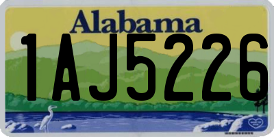 AL license plate 1AJ5226