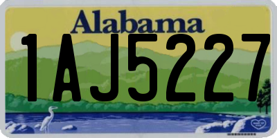 AL license plate 1AJ5227
