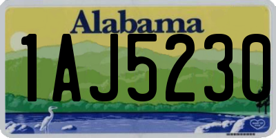 AL license plate 1AJ5230