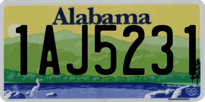 AL license plate 1AJ5231