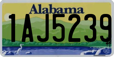 AL license plate 1AJ5239